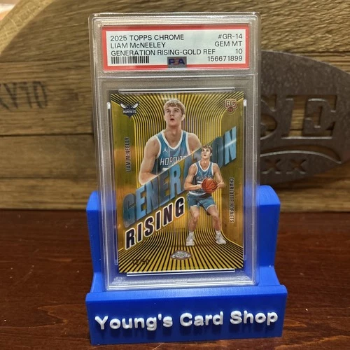2025 Topps Chrome Liam McNeeley Refractors Gold (PSA 10)