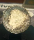 1884 0 Morgan  Dollar uncirculated Monster Toning Overse And Reverse -78