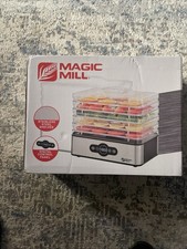 Máquina deshidratadora de alimentos Magic Mill|5 bandejas apilables de acero inoxidable secadora cecina