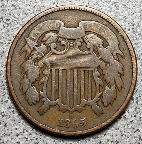 1865-P Two Cent Piece — photo from another recent sale