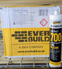 Everbuild Everflex Contract 700T LMN White Silicone - 300ml Box Of 25 White 