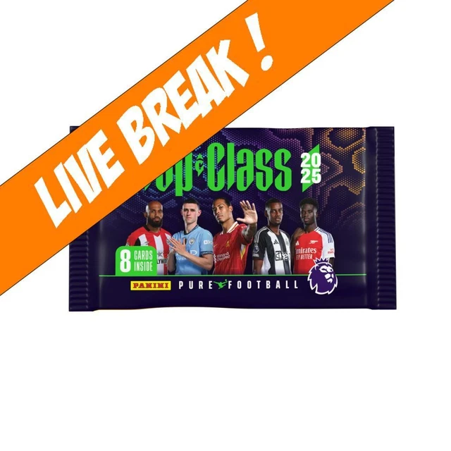 [ Live Break ] Panini EPL TOP Class 2025 Soccer Cards Booster Pack