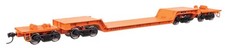 50227 Walthers HO 81' 8-Axle Depressed Center Flatcar Santa Fe 90014