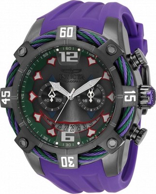 RARE Invicta Bolt DC Comics Joker Men's 51mm Limited Flyback Chronograph Watch