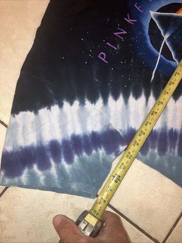Liquid Blue Pink Floyd Dark Side Of The Moon Tye Dye T-shirt Size XL Adult - Picture 4 of 5
