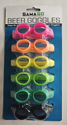 new GAMA GO motorcycle-inspired BEER GOGGLES x6 VARIOUS COLORS markers