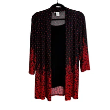 Serengeti Top Womens Medium Polka Dot Witchy Whimsigoth Dark Fairy Grunge Flowy