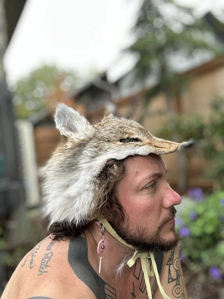 Головной убор коренных американцев койот - Изображение 4 из 4