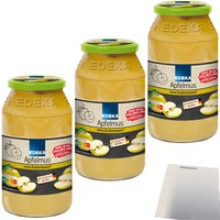 Edeka Apfelmus Ohne Zuckerzusatz 3Er Pack 3X710G Glas Usy Block