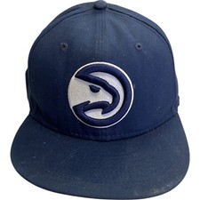 New Era 9Fifty NBA Atlanta Hawks Snapback Baseball Cap Embroidered Blue