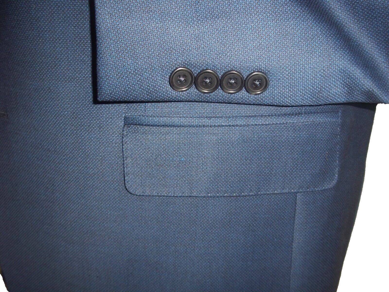 & Brooks Brothers Solid Blue 2Button Side Vents W… - image 5