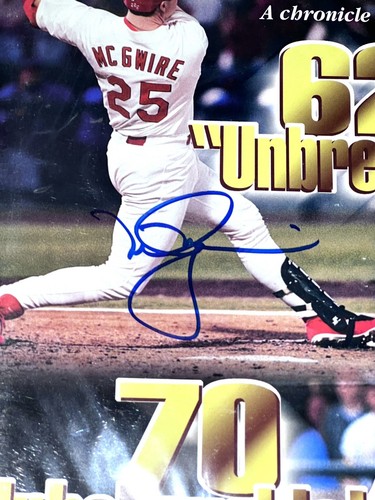 Mark McGwire signed St Louis Cardinals GameDay Magazine commemorative 1998 JSA - Picture 2 of 5