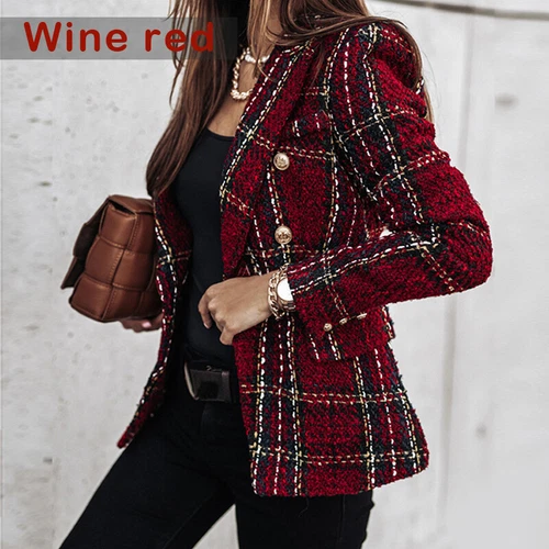 Women's Slim Blazer Formal OL Work Jacket Long Sleeve Outwear Suit Coat Tops - Bild 12 von 21