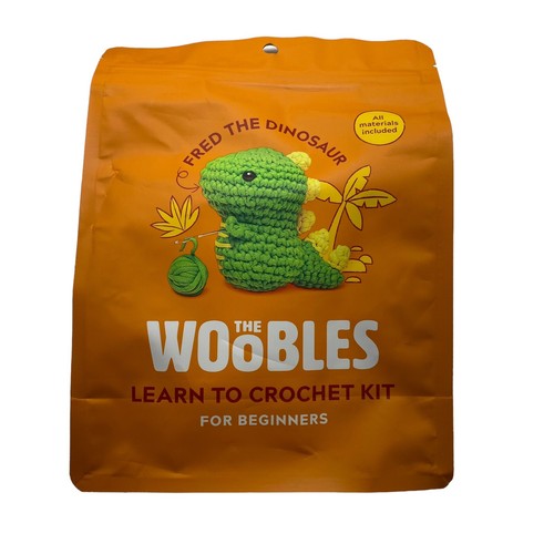 The Woobles Crochet Kit Fred The Dinosaur for Beginners Free Mini Scarf Included 860006396954 eBay