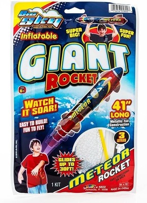 Big Sky Inflatable Giant Rocket Ship Easy to Build & Fly 41'' Inflatable - Fun!