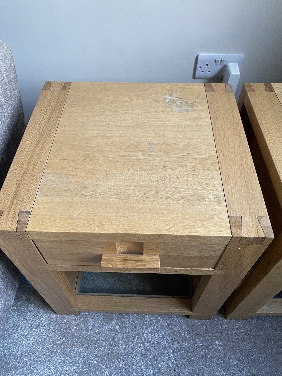 John Lewis Monterey Furniture, 2 Oak Side Tables, Lounge Dining Room