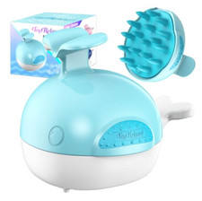 Scalp Massager Shampoo Brush Whale Design Soft Silicone Bristles for Hair Growth