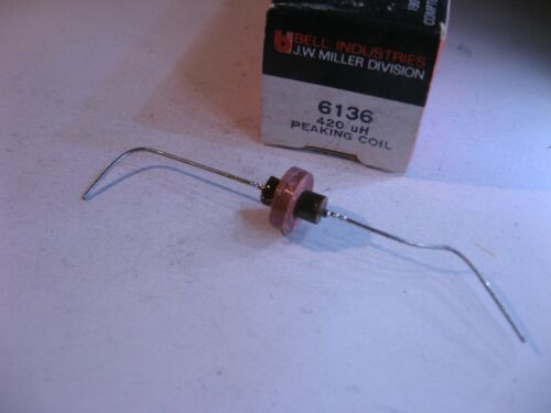 Miller 6136 bobina de video pico RF estrangulador televisión 420uH - Nuevo de lote antiguo Cantidad 1 - Imagen 1 de 1