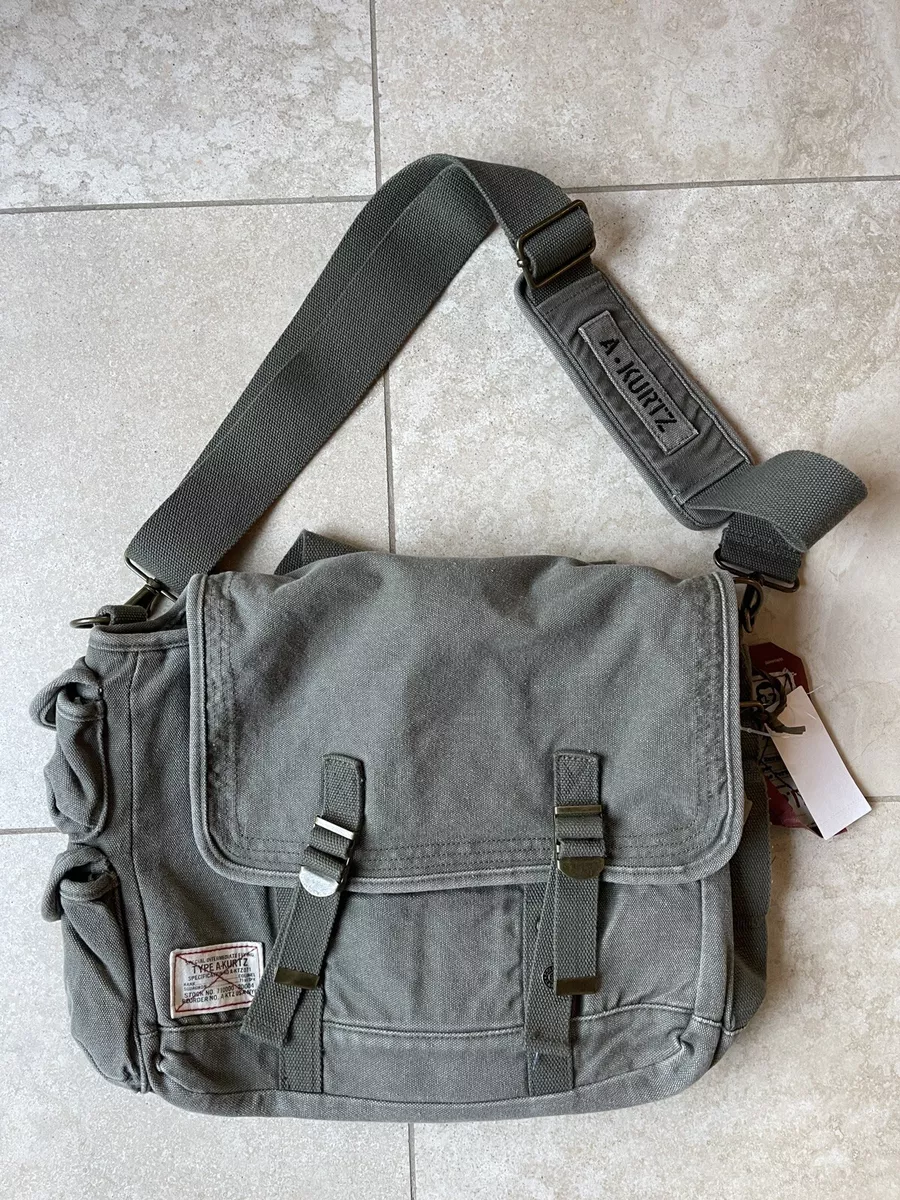NWT Vintage A. Kurtz Men s Military Messenger Bag Retail 88 eBay