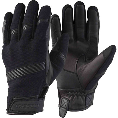 MODEKA Sukaya schwarz Motorradhandschuhe CE Leder 4-Wege Stretch 3XL / 12