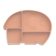 Sebra Silikonteller mit Deckel Fanto der Elefant toasted orange 25x18,5x3cm