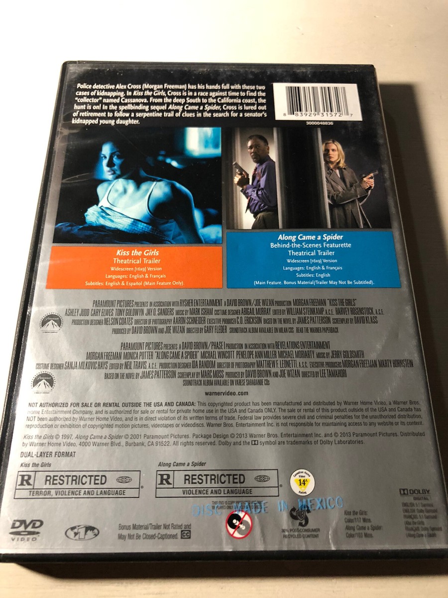 Kiss the Girls (1997) Along Came A Spider (2001) DVD Crime