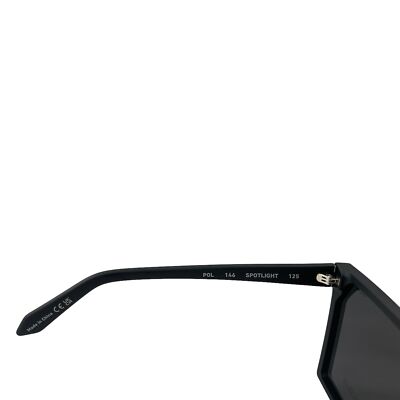 quay australia spotlight black rimless oversized shield polarized sunglasses NEW Quay Australia Spotlight Oversized Shield Sunglasses Matte  main image 2