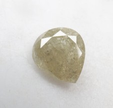 0.98 CT 7.4 X 6.6 MM Natural Pear cut Natural Full cut Diamond Fancy Color