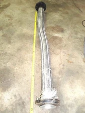  3" Stainless Steel Braided Flex Hose -- Length 5' 