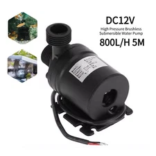 800L/H ​DC 12V 5M High Pressure Brushless Submersible Water Pump