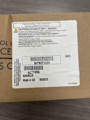WP8271956 Whirlpool Top Panel Splash Guard OEM WP8271956