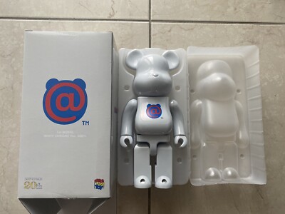 1st Model 400% Bearbrick White Chrome Homage to B@-000W Be@rbrick