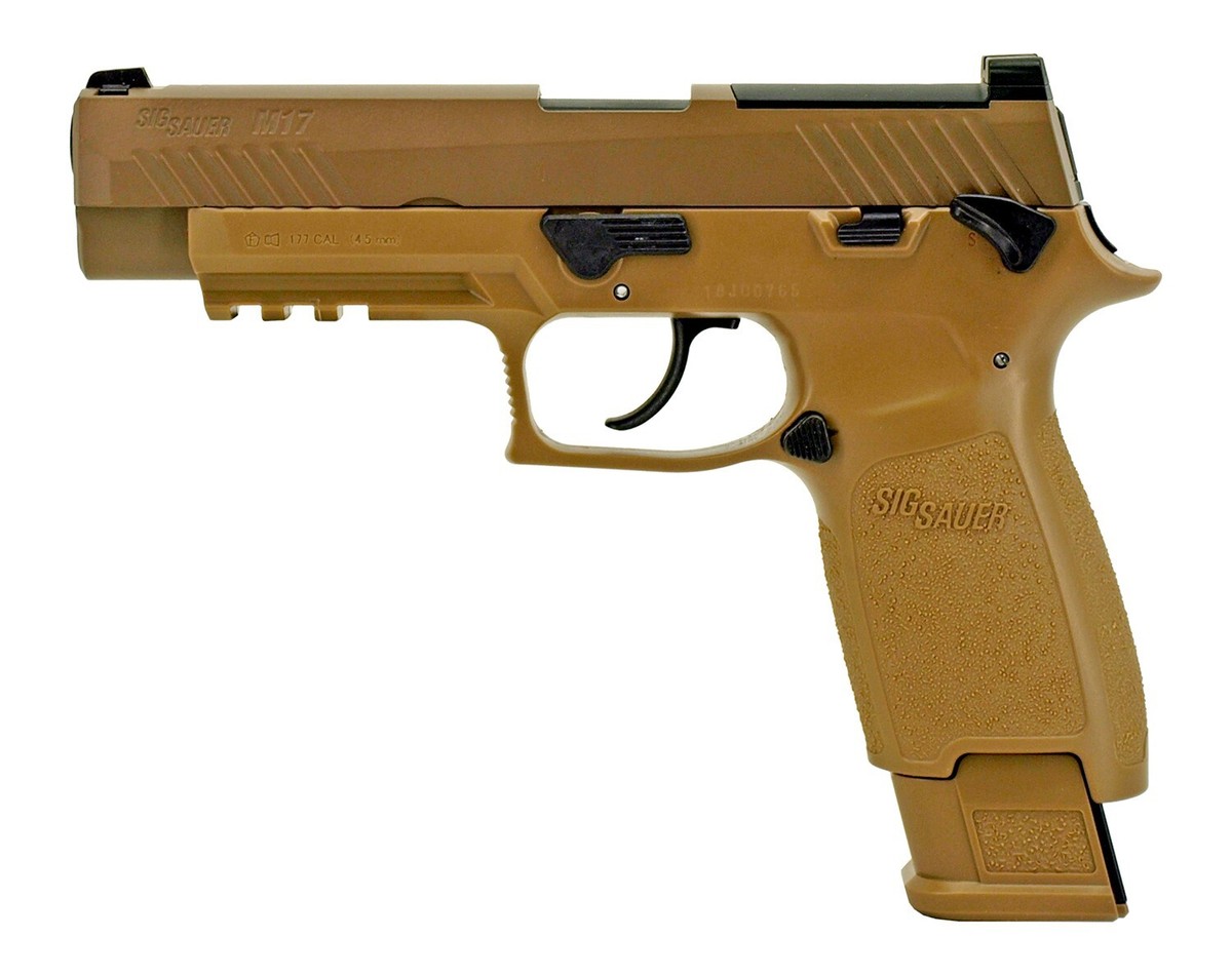 SIG SAUER Genuine P320 M17 COYOTE TAN .177 CO2 Blowback Air