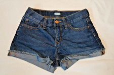 Old Navy Girls Jean Shorts size 12 Denim color blue  1066