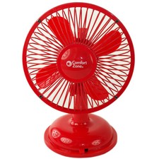 Comfort Zone CZ5USB 5" Mini Oscillating Desk Fan Powered By USB or 4 x AA