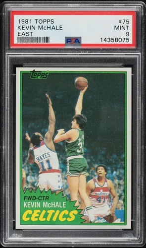 1981 Topps East 75 Kevin McHale ROOKIE RC PSA 9 ~ Celtics HOF