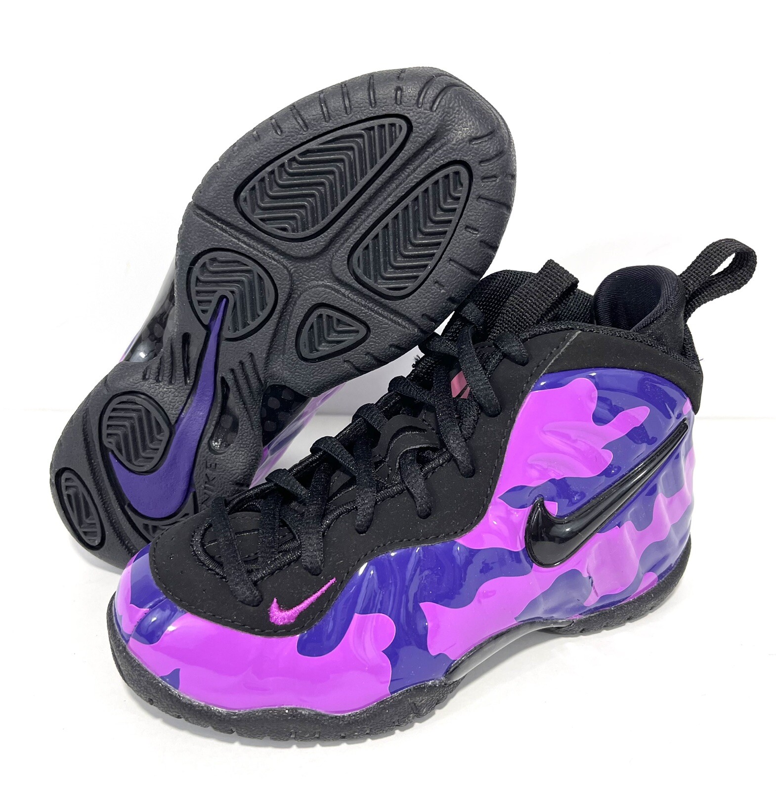nike little posite pro purple camo