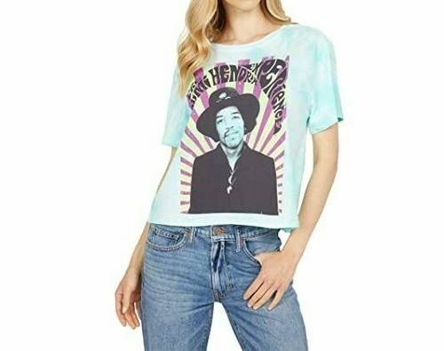 Lucky Brand Women's Hendrix Graphic Tie-Dye Boxy Tee Size: Large 7W85560 - Picture 4 of 5