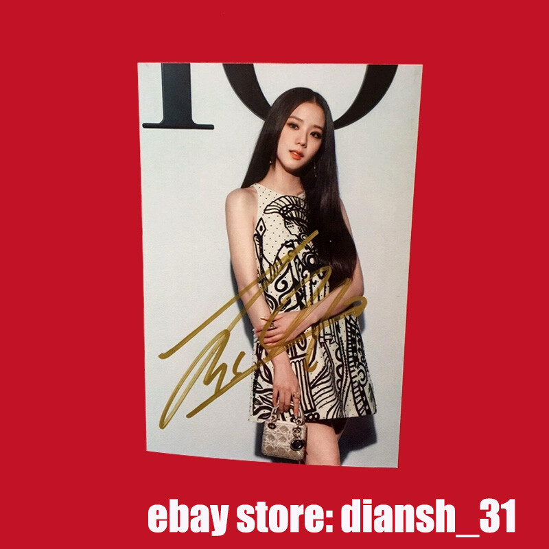 Blackpink Jisoo Limited Autographed Hand Signed Photo 4*6 RARE K