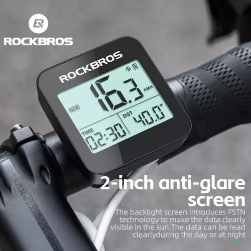 RockBros Fahrradcomputer Drahtlos Tachometer GPS, IPX6 Fahrrad Kilometerzähler - Bild 2 von 18