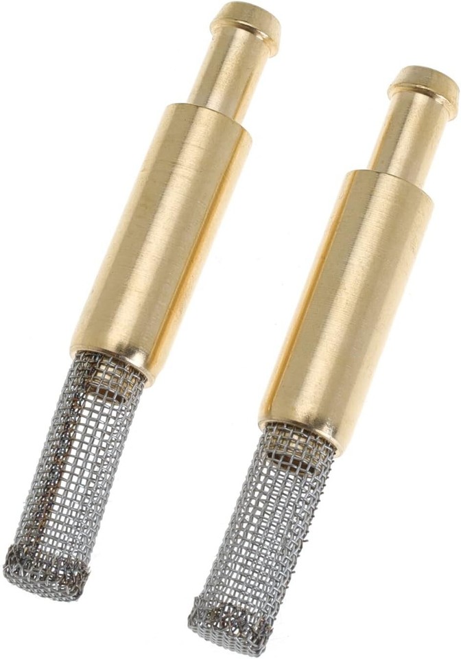 1/4" In-Tank Fuel Filter Screen Replacement For Polaris - 2 Pack, Brass With Steel Mesh (Fits 7052037)