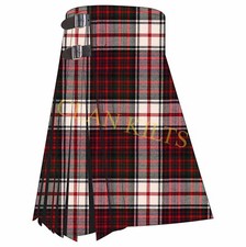 Scottish Handmade Traditional MacDonald Dress 8-yard Tartan Kilt For Men