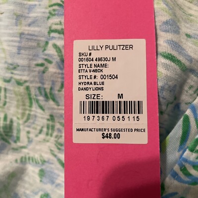 Gonna Skort Atletica Lilly Pulitzer Aila Blu Floreale Con Leoni - Taglia S Nuova Con Etichetta