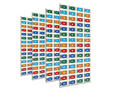 Assembly Labels 10 Pack - Matching Number Pairs for tear downs and tracking
