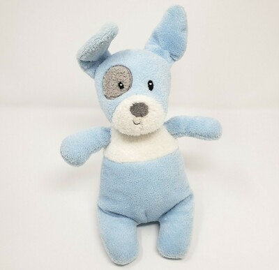 blue stuffed dog