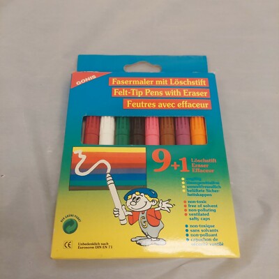 Vintage Gonis Magic Pens - Color Changing Markers, 10 Pack, 510, German