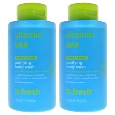 Vitamin Sea Purifying Body Wash by B.Tan for Unisex - 16oz Body Wash - Pack of 2