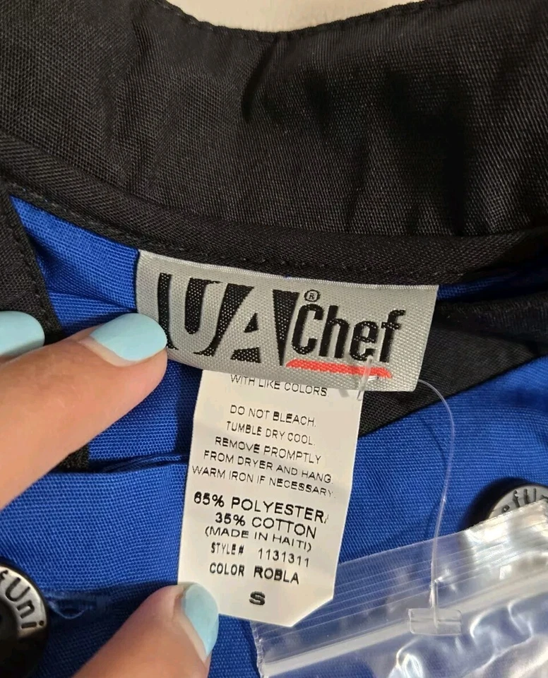 UA Uniforms Men’s Chefs Shirt Pocket Work Uniform Size Small - Image 4 of 4