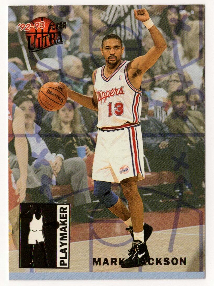 1992-93 Ultra Playmakers #4 Mark Jackson Los Angeles Clippers Basketball Card