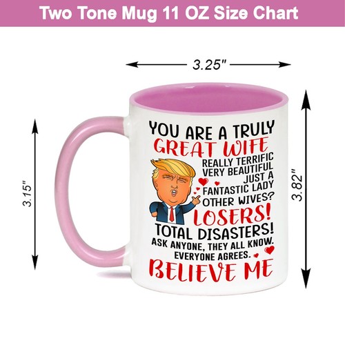 Wife Coffee Mug, Trump Mug for Wife, Funny Trump Wife Gifts for Wife Mothers Day - Picture 6 of 8